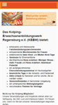 Mobile Screenshot of kolping-erwachsenenbildungswerk-regensburg.de